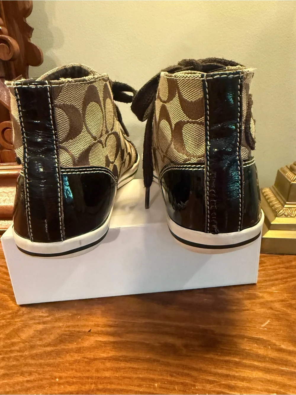 Coach brown signature